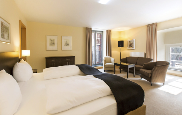 Juniorsuite des DORMERO Hotel Altes Kaufhaus in Lüneburg