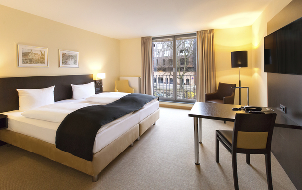 Komfortdoppelzimmer des DORMERO Hotel Altes Kaufhaus in Lüneburg