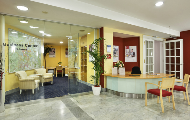 Rezeption des Hotel Ananas