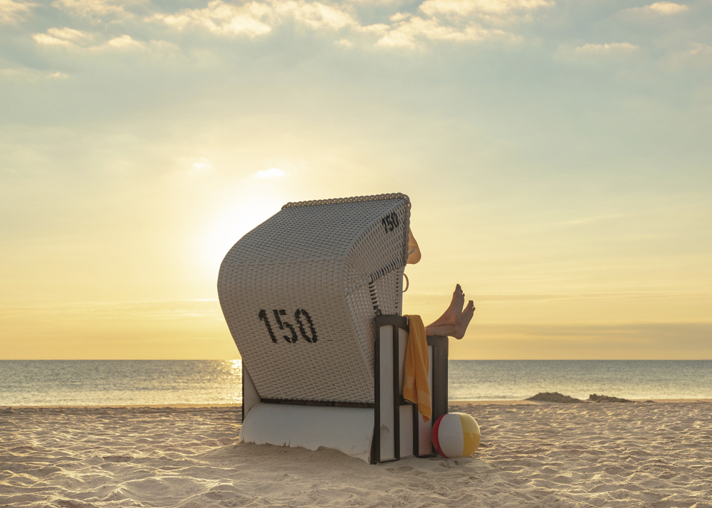 Strandkorb auf Usedom