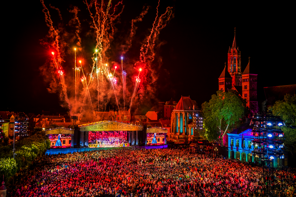 Vrijthof in Maastricht bei einem André Rieu Konzert